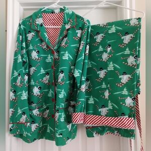 Nick And Nora VHTF EUC Flannel Pajama Set Large